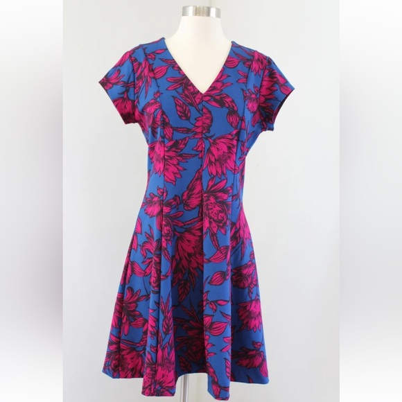 Banana Republic floral printed zip dress size 2 - Picture 1 of 10